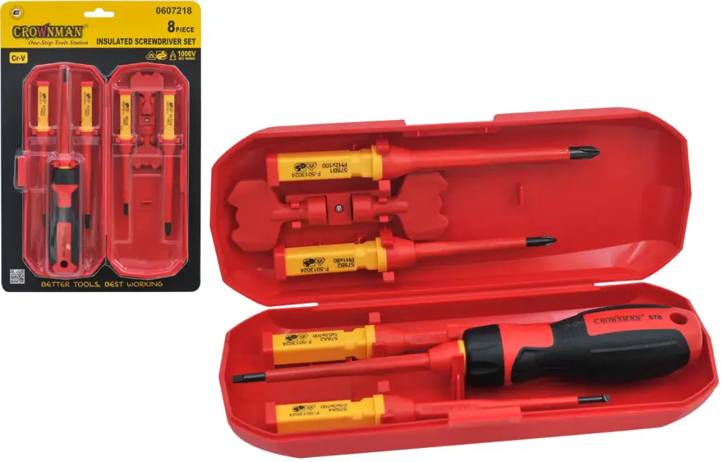[0607218] 8pcs 1000V طقم مفكات براغي معزول