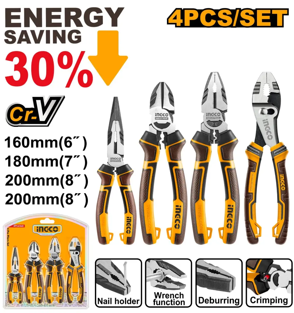 [HKPS28468] 4Pcs طقم بتنسات وقطاعات بولاد صناعي Price 15.10$