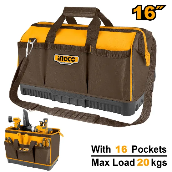 [HTBG08] 16" 20Kg 16 pockets شنطة عدة قماش