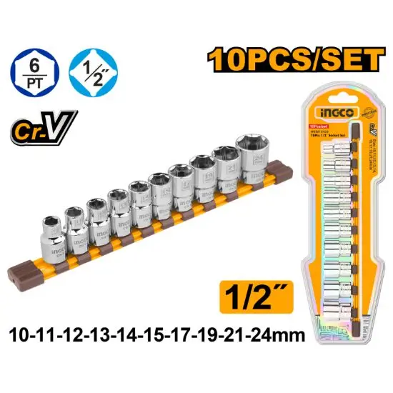 [HKTS12103] 1/2" 10Pcs طقم طربوش فدار