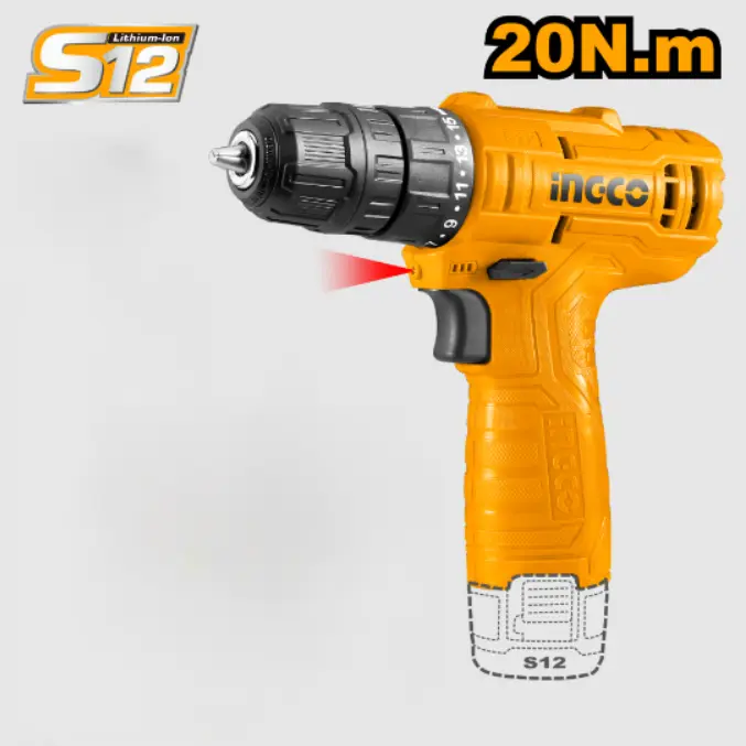 [CDLI12428-F] 12V Lithium-Ion Cordless Drill فدار Price 18$