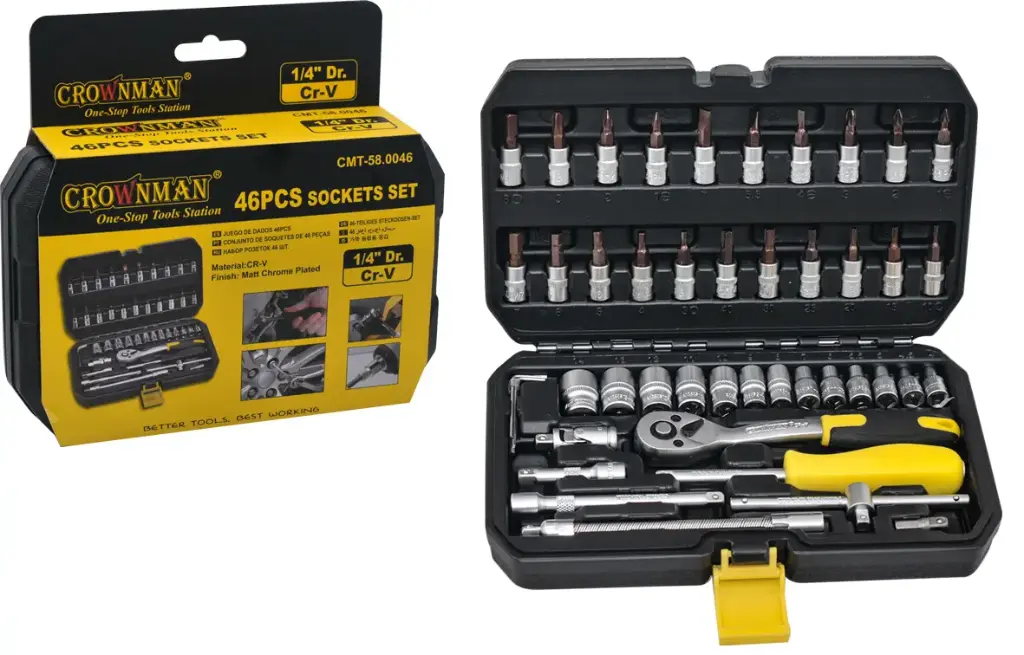 [CMT-58.0046] 46pcs 1/4" علبة طقطاق