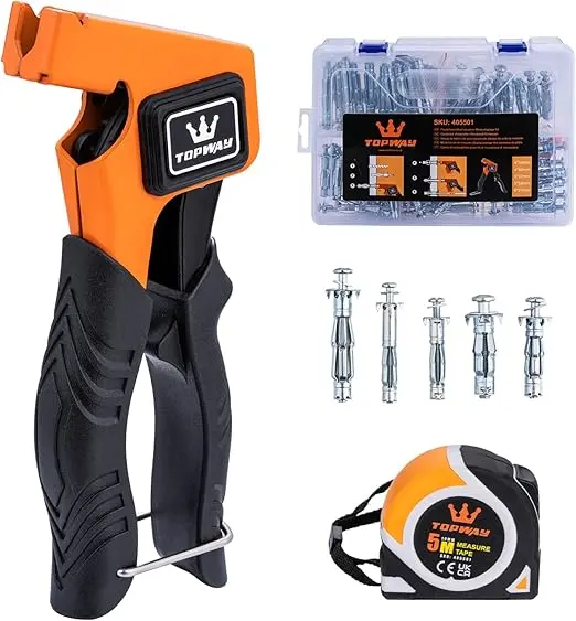 [405501]  Topway Plasterboard anchors plies measuring tape kit
