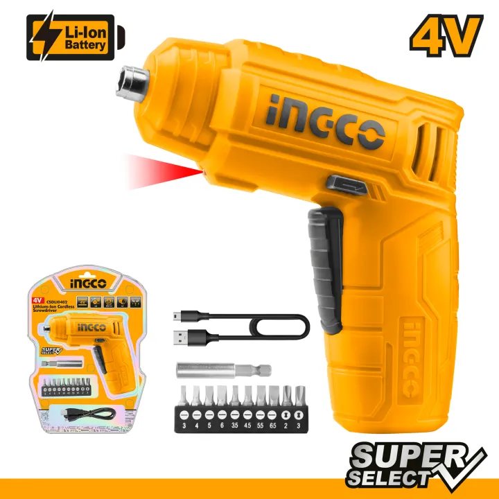 [CSDLI0402] 4V 11Pcs bits + Holder مفك على االبطارية   Price 16$
