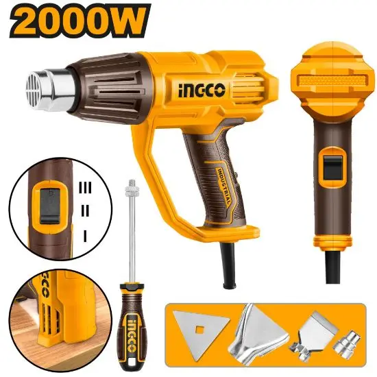 [HG200078] 2000W سشوار حراري 3 سرعات مع اكسسوار