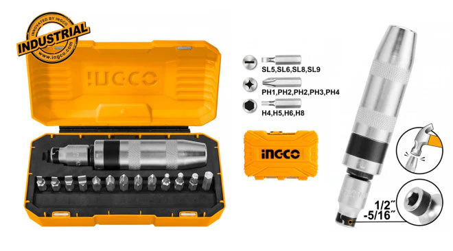 [HIDS1301] 13PCS مفك ضرب اوتوماتيك حل و شد
