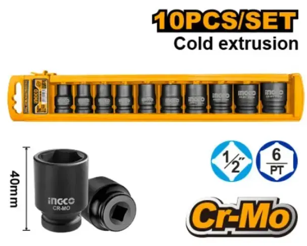[HKISSD12101] 10PCS 1/2"(10-24)mm طقم طرابيش بولاد هواء اسود