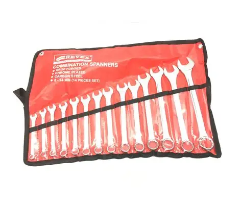 [990926-6] Spanner Set open and ring 14 pcs طقم شق مسنن