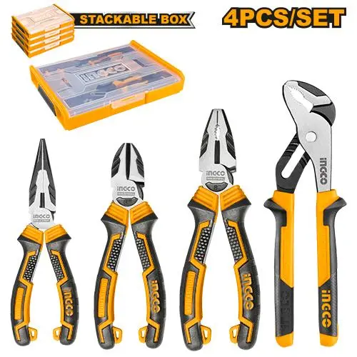 [HKTV01P042] 4PCS طقم بانسات علبة بلاستيك قابلة للجمع