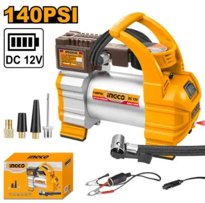 [AAC1408] Auto air compressor 12v 140 PSI منفخ دواليب