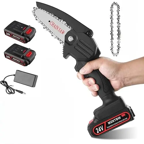 [102742] KATSU Fit-bat mini chain saw 4" with battery charger منشار حطب Price 26.5$