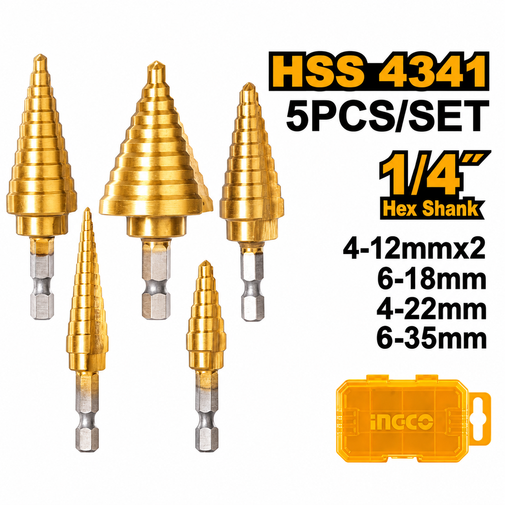 [AKSDS2051] 5Pcs 1/4" Hex HHS طقم ريش بلبل نحاس صناعي