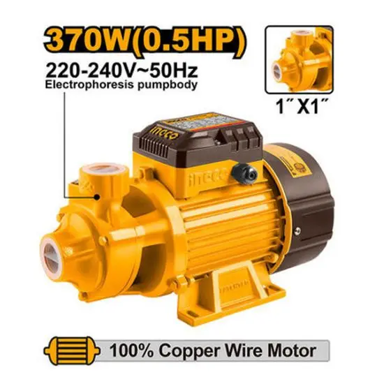 [VPM3708] 1/2HP 1"(370W) مضخة مياه قلب نحاس