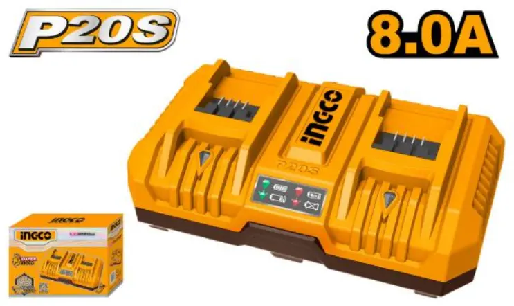 [FCLI2082] 20V 8Ah شاحن بطارية سريع مزدوج