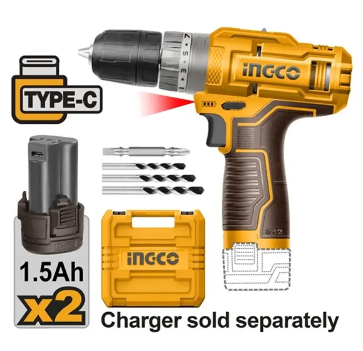 [CIDLI12328] 12V S12 2Batt+Box+acc 10mm مقدح بطارية رجراج