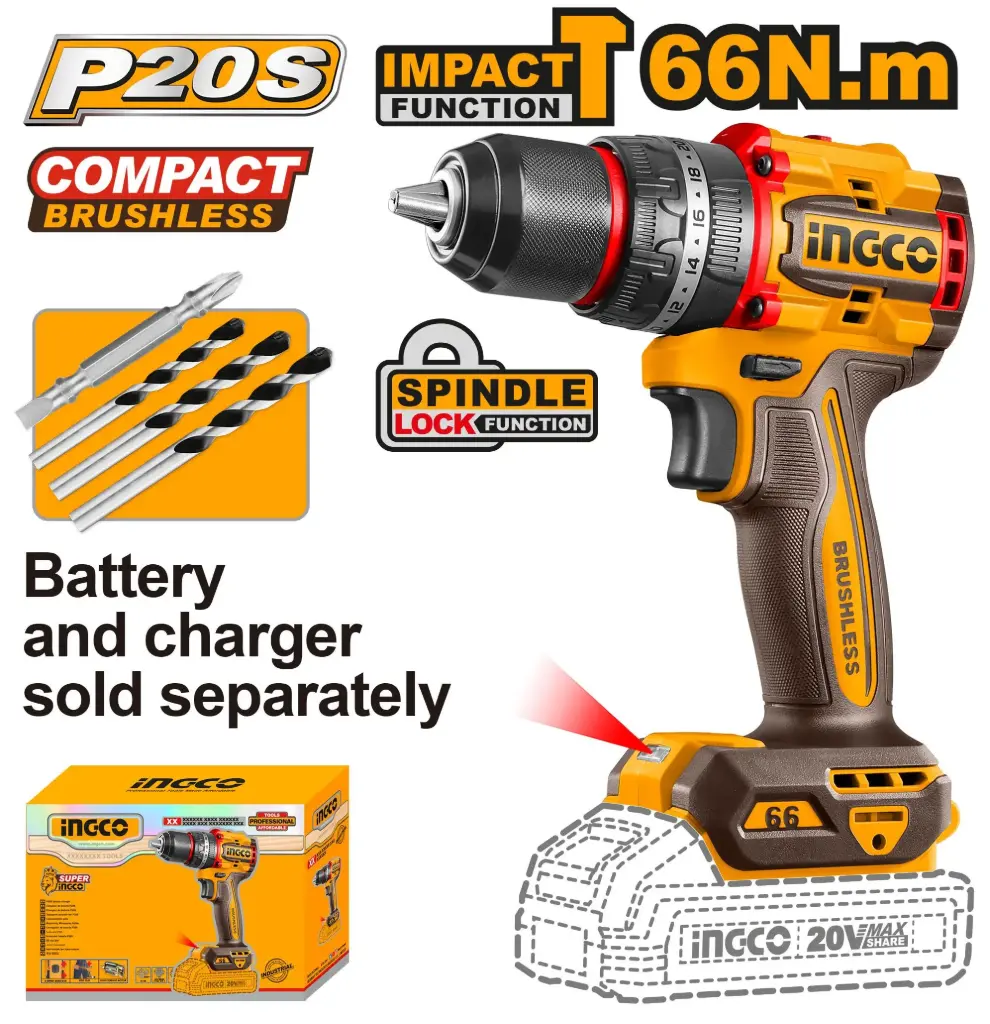 [CIDLI206681] 20V 66n.m مقدح بطارية صناعي رجراج