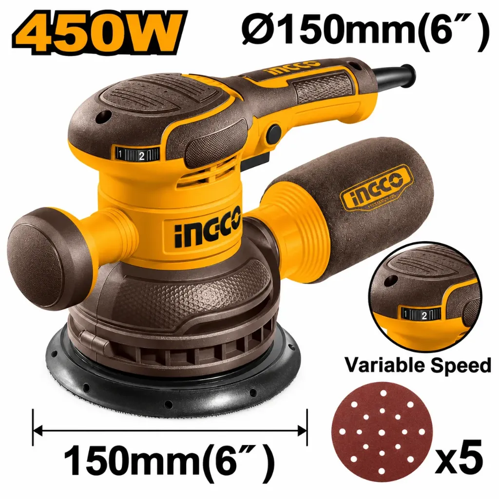 [RS4516] 450W 150mm 6" حفافة مبرومة