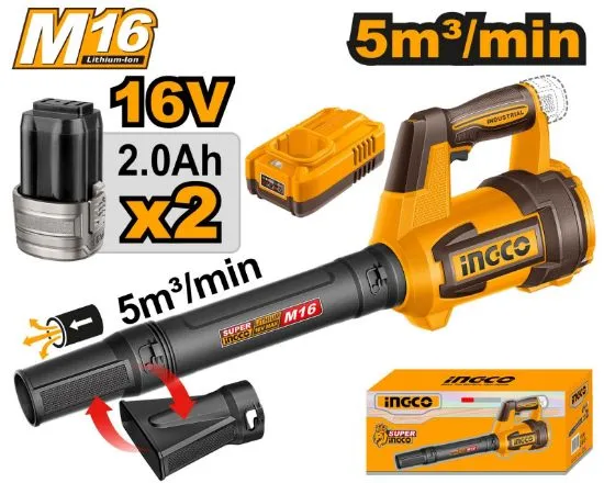 [CABLI168082] 16V Blower 2 Batt 2ah + Charger