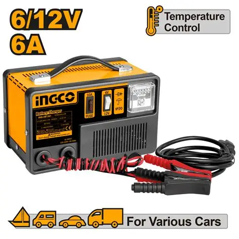[ING-CB1501]  R.C ( 40-90 ) - 6/12 V شارجير بطارية
