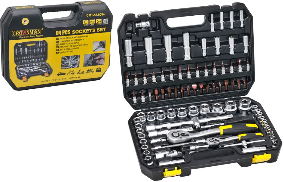 [CMT-58.0094] 94pcs شنطة عدة مكانيك