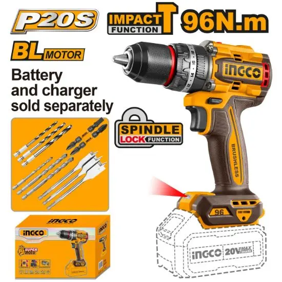 [CIDLI209681] 20V 13mm 96N.m BL مقدح بطارية صناعي رجراج