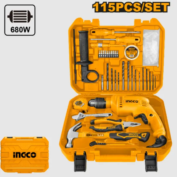 [HKTHP11151] 115 pcs 12 V SS 680W طقم عدة +مقدح