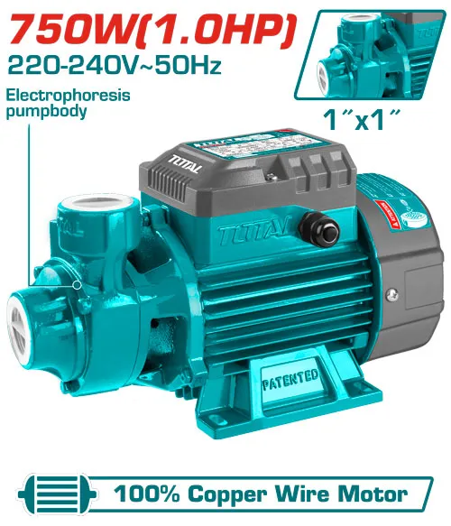 [TWP17506] 750W 1.0HP طرمبة مياه قلب نحاس