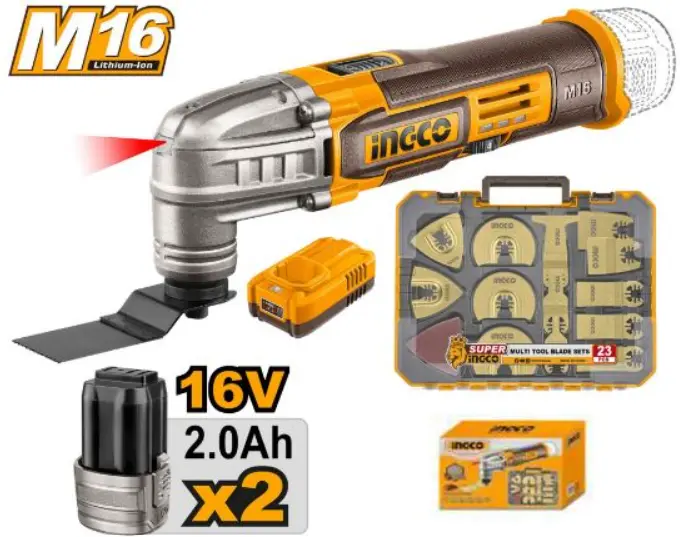 [COSLI241299] 16V Cordless Multi-tool + 23pcs blade set