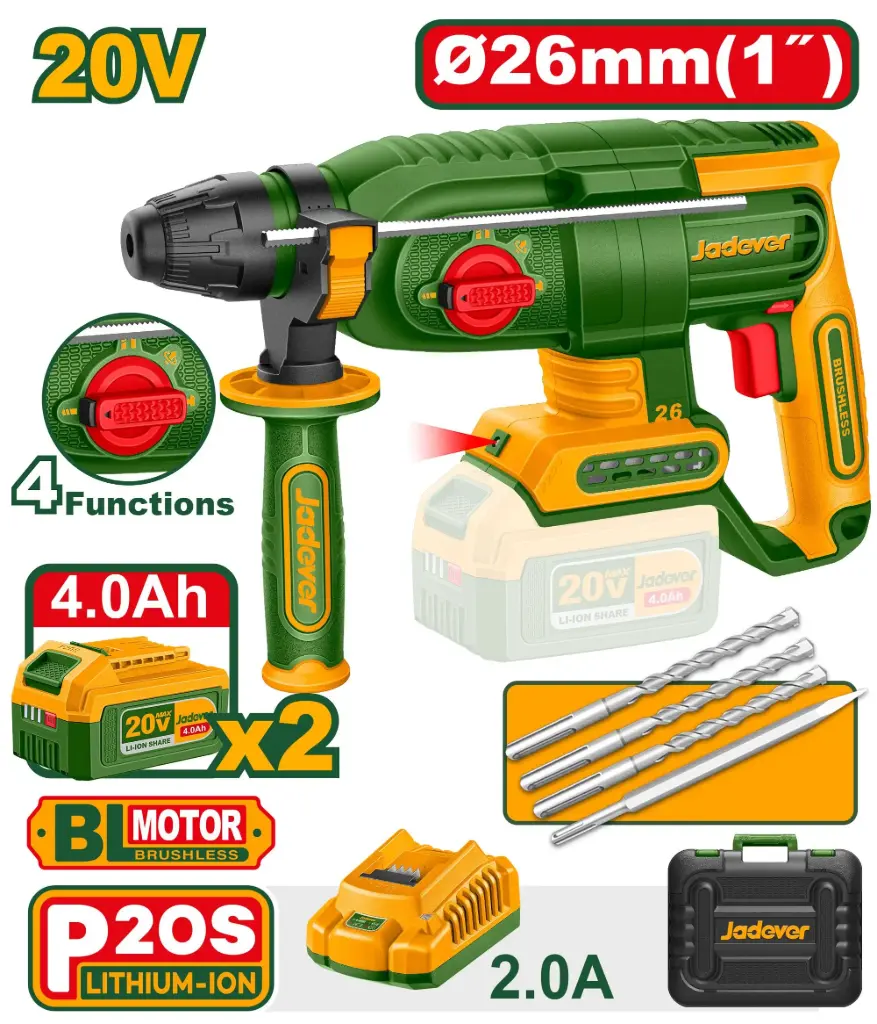 [JDLM1B262] Jadever 20V Rotary Hammer