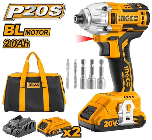 [CIRLI2002] 20 V+2 BAT مقدح شد براغي تورك ليثيوم + شنطة Price 138.69$