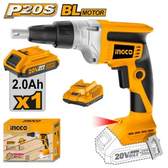 [CDSLI204200] 20V 1Batt+Char BL مقدح وز للجفصين بطارية