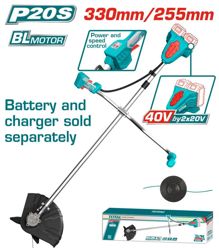 [TSTLI20018] Lithium String Trimmer And Brush Cutter 40V