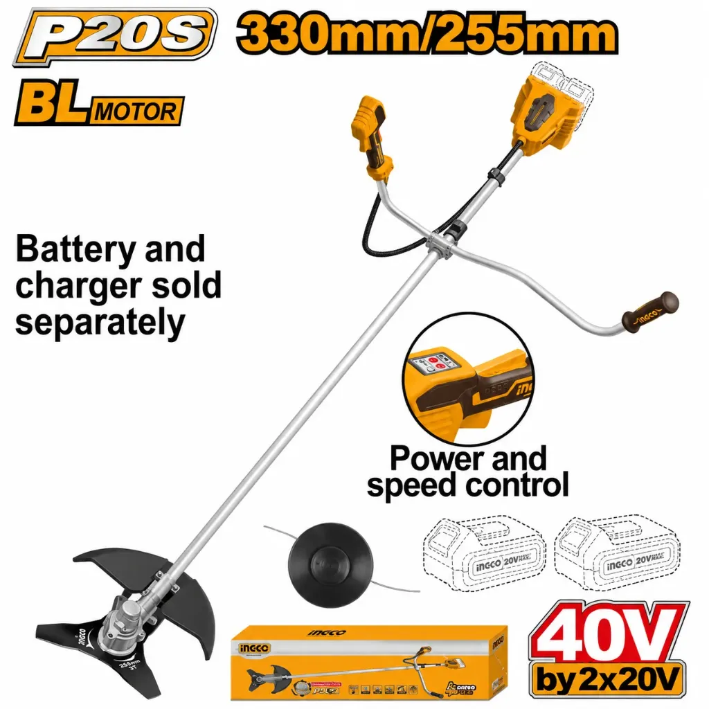 [CSTLI20018] 40V 3Pcs Acc. 330mm / 255mm حشاشة على البطارية