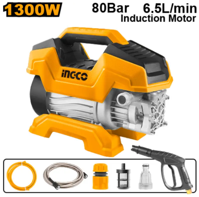 [HPWR13018] 1300W 80Bar 6.5L/min مكنة غسيل
