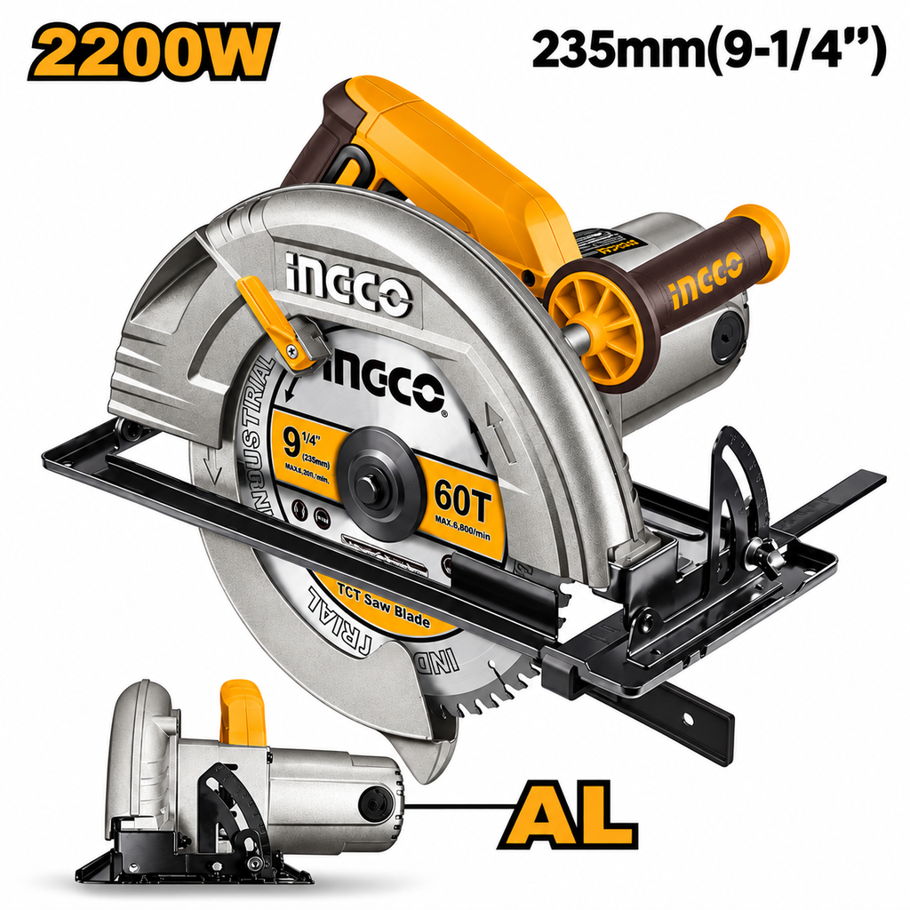 [CS2358] 2200W 230mm منشار صدر صناعي جسم المينيوم