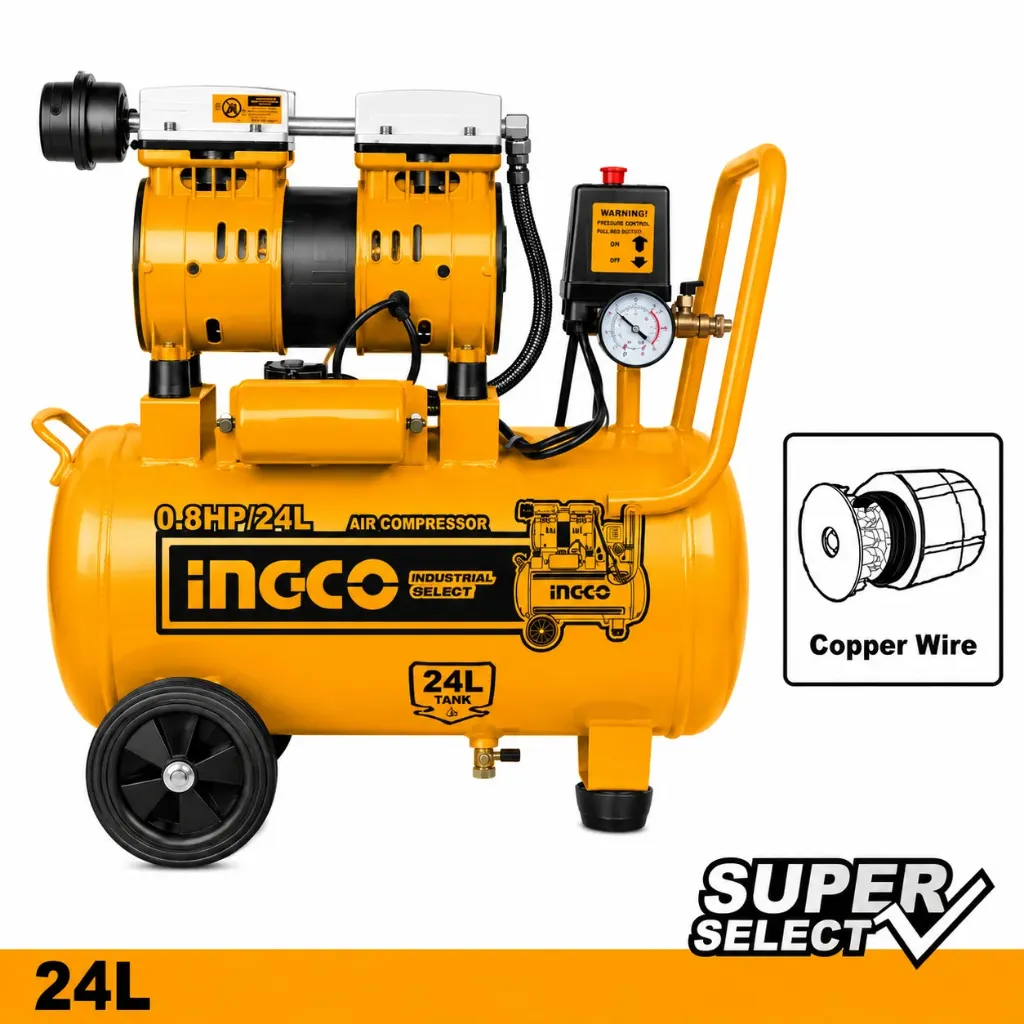 [ACS175241] 24L 600w (0.8HP) كومبرسور هواء كاتم