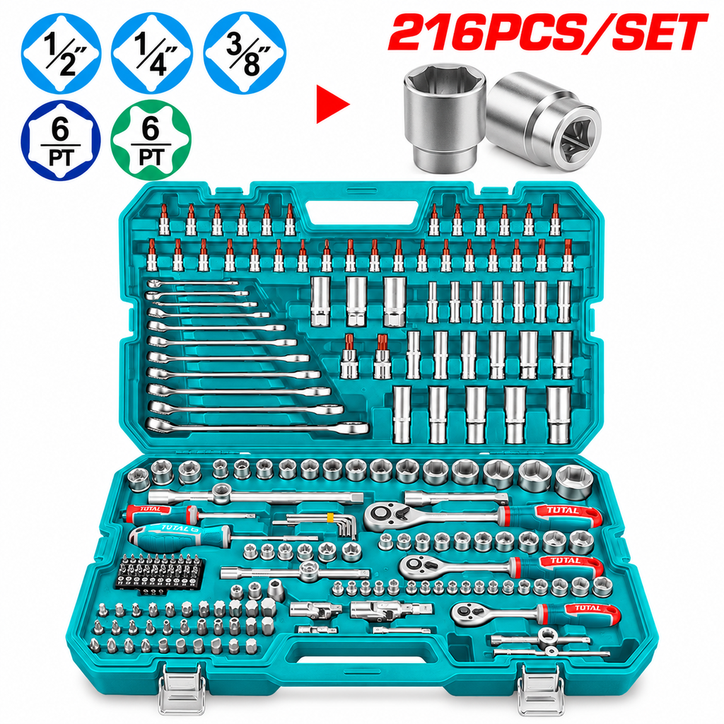 [THKTHP22166] 216Pcs شنطة عدة مكانيك