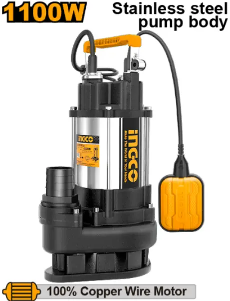[SPDS11008] 1100W (1.5HP) 2" مضخة غاطسة ملف نحاس