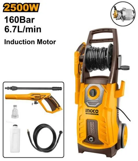 [HPWR25008] 2500W (160 Bar) مكنة غسيل صناعية مع علبة صابون
