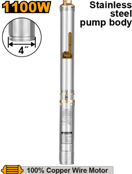 [DWP11001] 1100W(1.5HP) مضخة بئر غاطسة