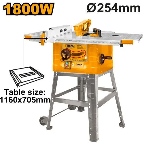 [TS180028] 1800W 254MM (1160X705)MM TABLE SAW