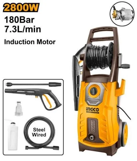 [HPWR28008] 2800W (180 Bar) مكنة غسيل صناعية مع علبة صابون