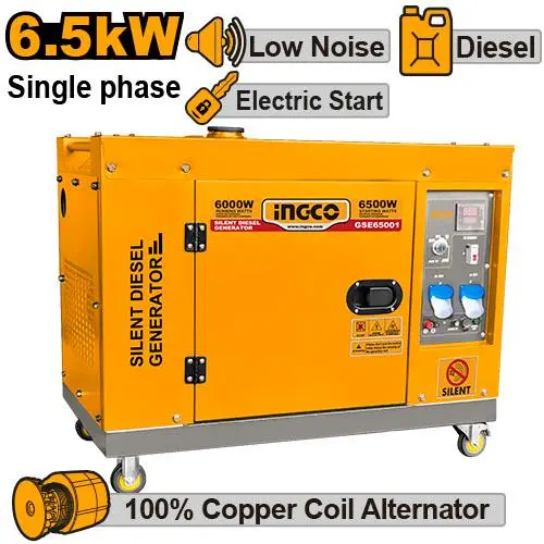 [GSE65001] 6.5KW Diesel مولد كهرباء مسكر