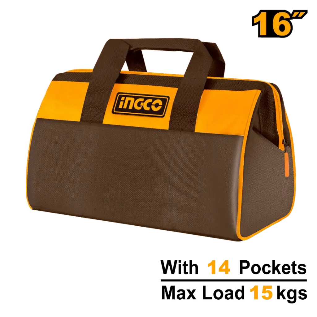 [HTBG281628-F] 16" 15KG شنطة عدة قماش فدار Price: 10.95$