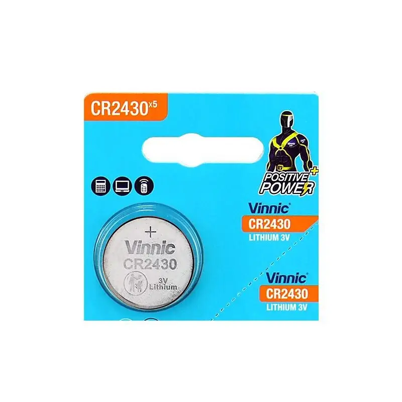 [CR2430] Vinnic Lithium Round Battery 3V 1pcs