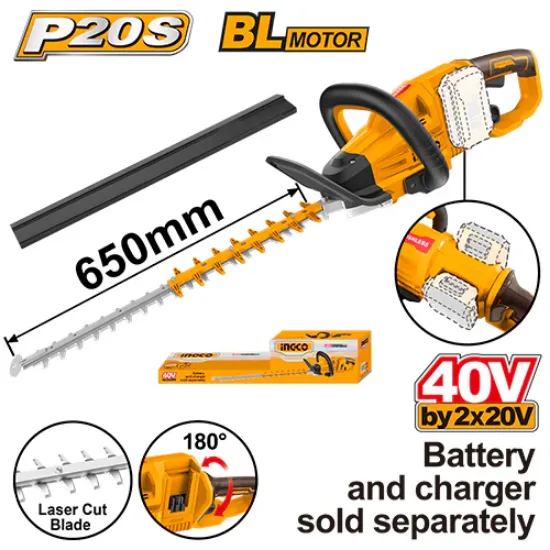 [CHTLI40028] 40V 650mm منشار تشحيل شجر بطارية