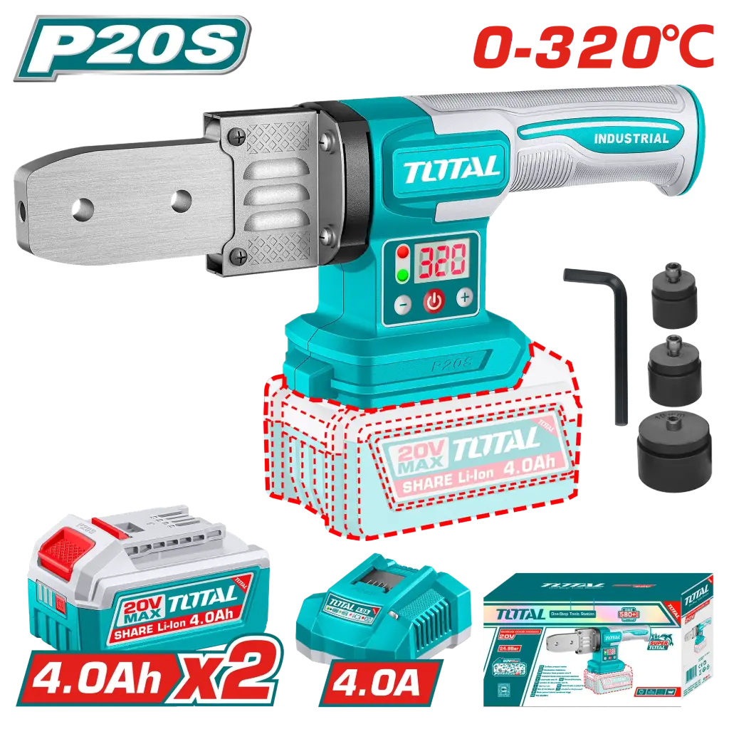 [TWTLI20182] 20Vx2B على البطارية PPR مكنة تلحيم