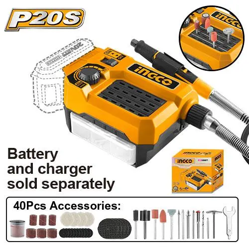 [CMGLI2001] 20V 40Pcs مقدح نواعم مع كونترول سرعات