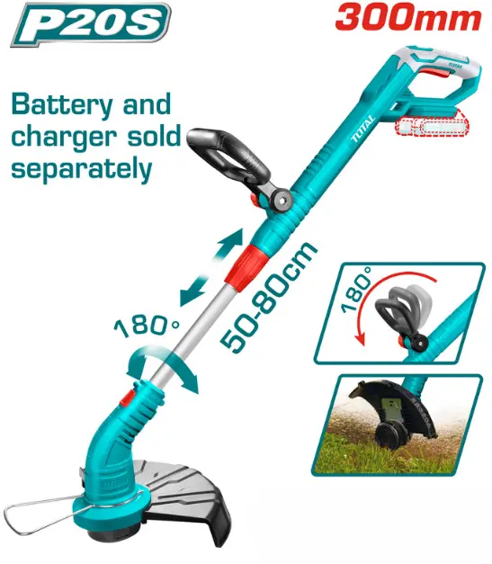 [TGTLI20018-F] 20V حشاشة بطارية فدار