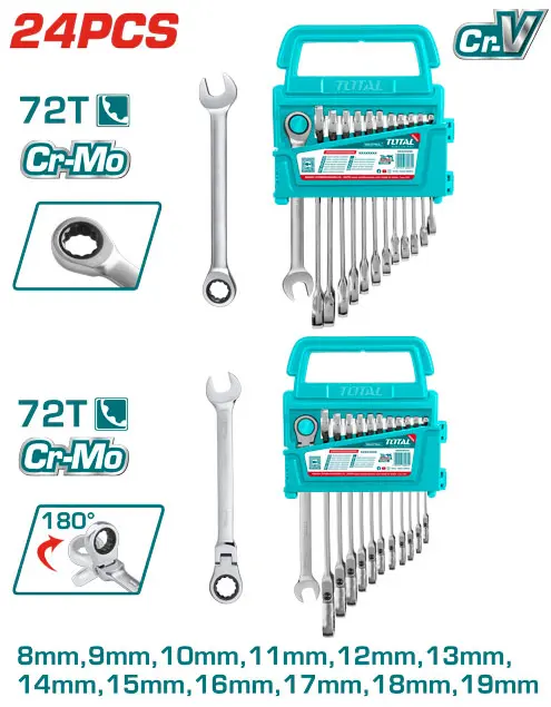[THT103RK246] 24pcs مجموعة طقم شق مسنن طقطاق ومخلع
